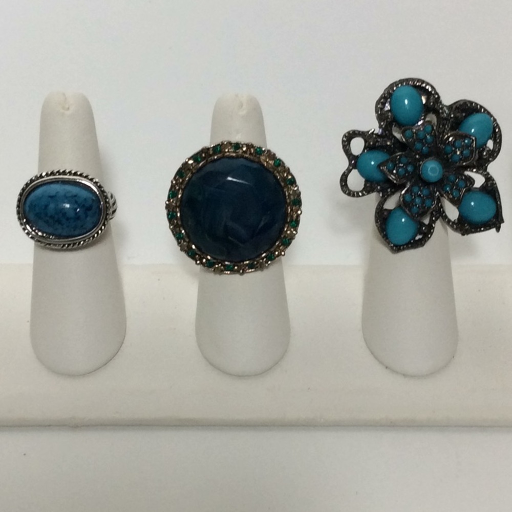 Turquoise Ring Trio